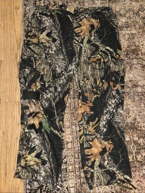 Mossy Oak 2xL Dye Lock Camo Tree Bark Hunting Pants with Leaf Pattern